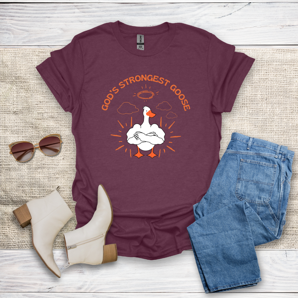 God's Strongest Goose Unisex Softstyle T-Shirt - SST303