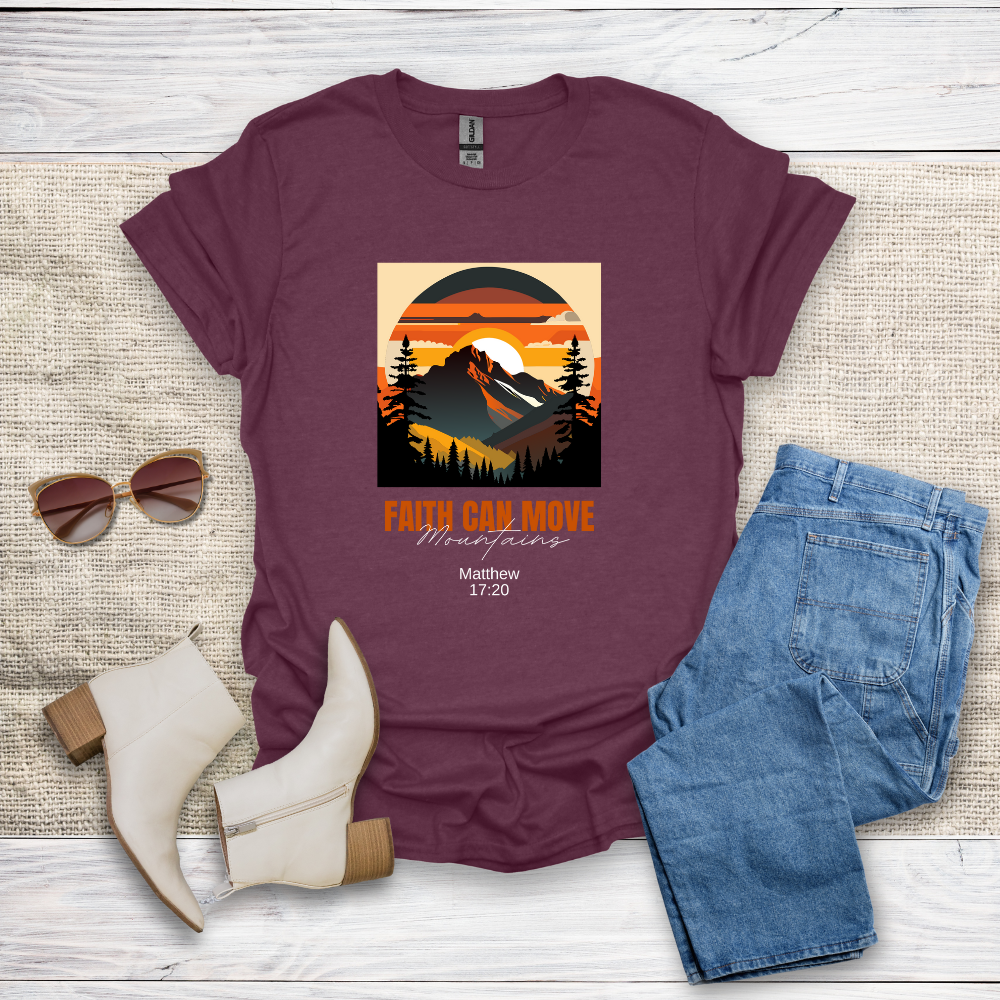Faith Can Move Mountains Unisex Softstyle T-Shirt - SST305V3