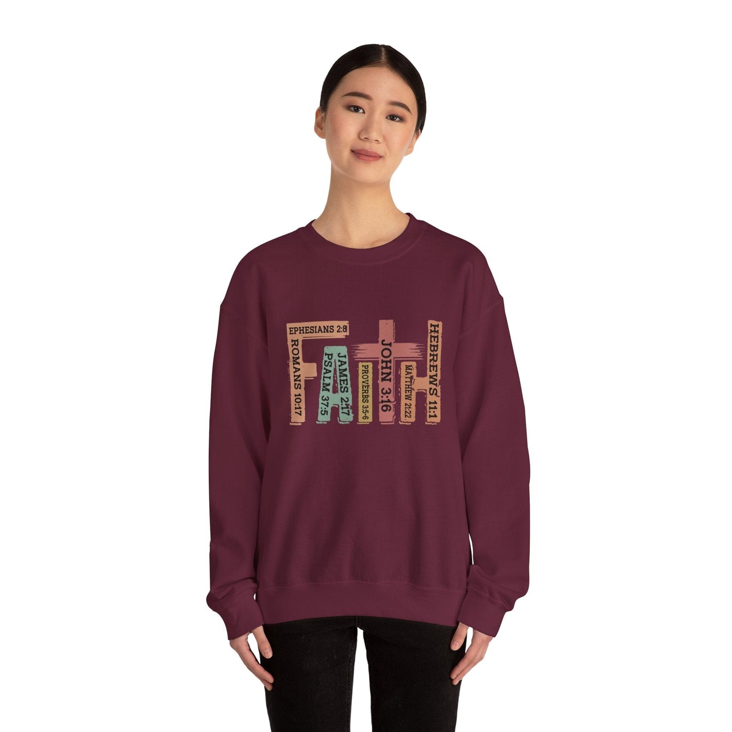 Faith Heavy Blend™ Crewneck Sweatshirt
