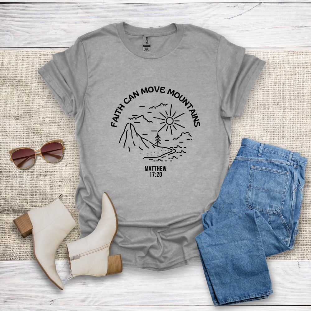 Faith Can Move Mountains Unisex Softstyle T-Shirt - SST305V4