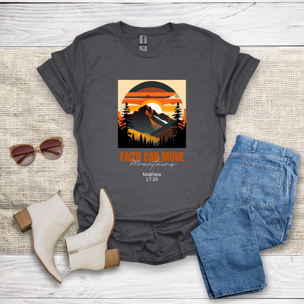 Faith Can Move Mountains Unisex Softstyle T-Shirt - SST305V3