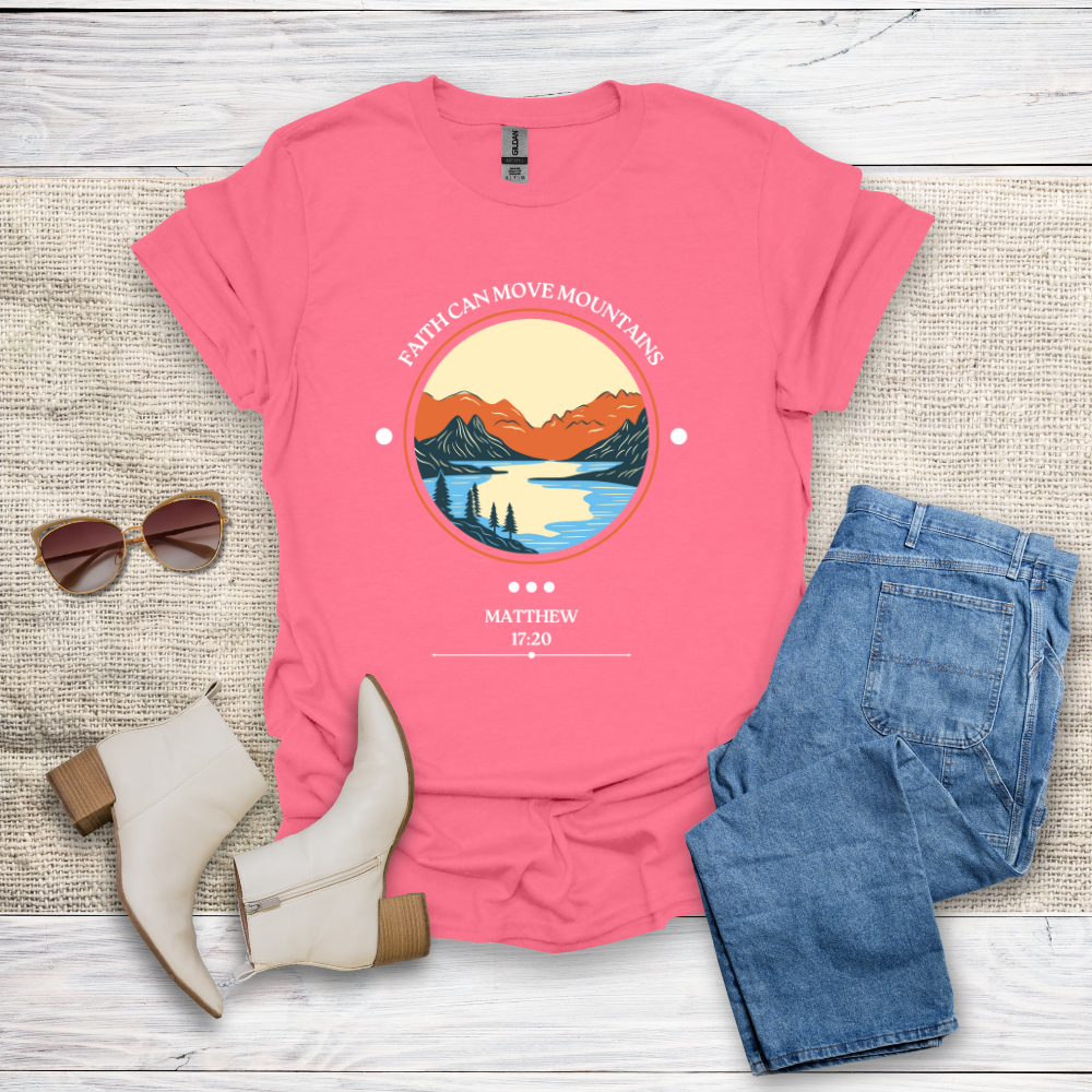 Faith Can Move Mountains Unisex Softstyle T-Shirt - SST305V2