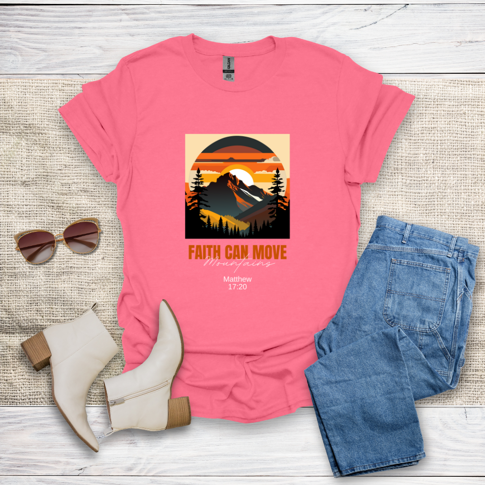Faith Can Move Mountains Unisex Softstyle T-Shirt - SST305V3