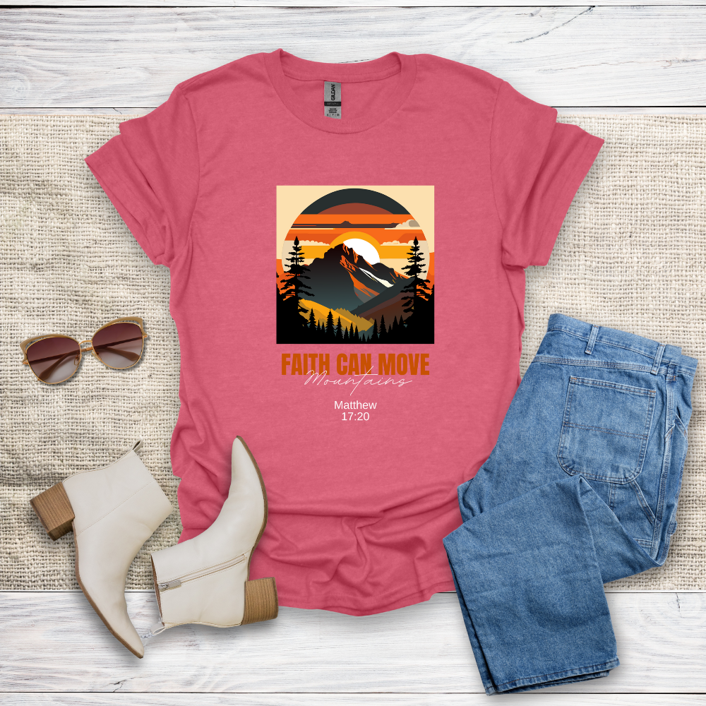 Faith Can Move Mountains Unisex Softstyle T-Shirt - SST305V3