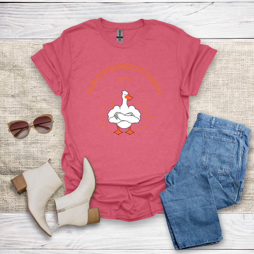 God's Strongest Goose Unisex Softstyle T-Shirt - SST303