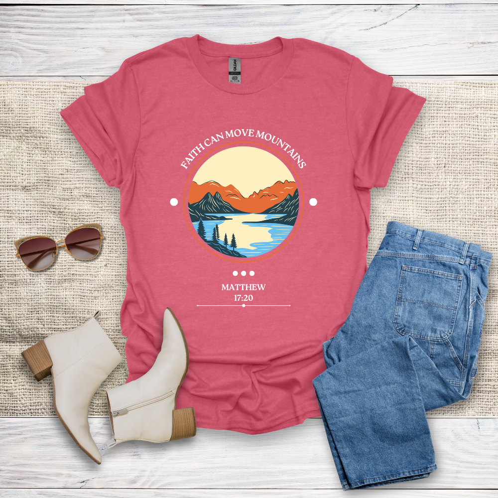 Faith Can Move Mountains Unisex Softstyle T-Shirt - SST305V2