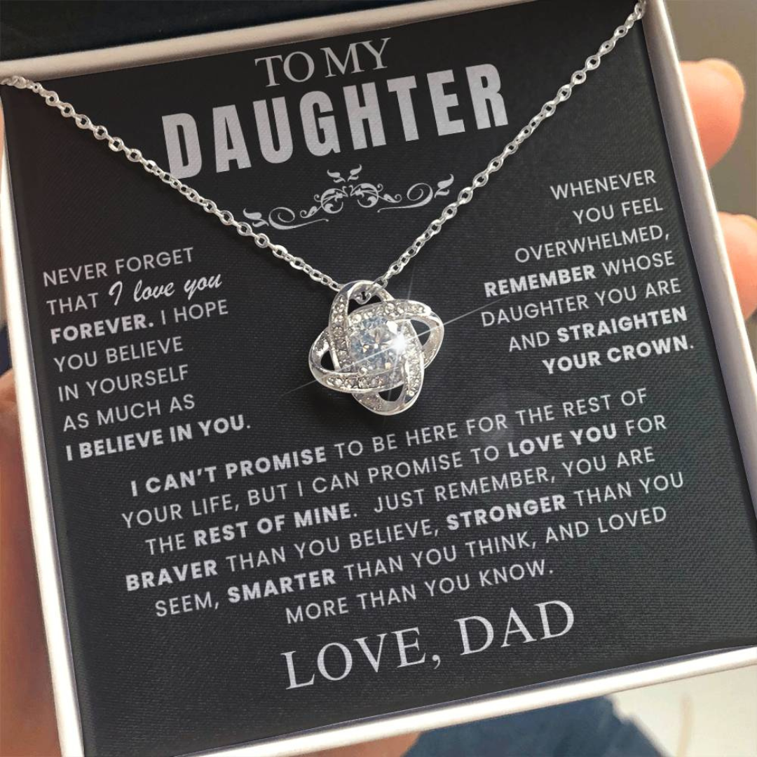 Endless Love For Daughter Necklace Gift Set