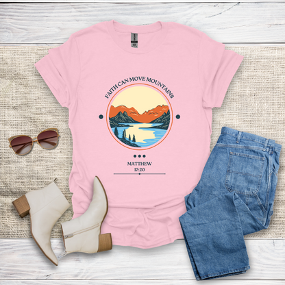 Faith Can Move Mountains Unisex Softstyle T-Shirt - SST305V2