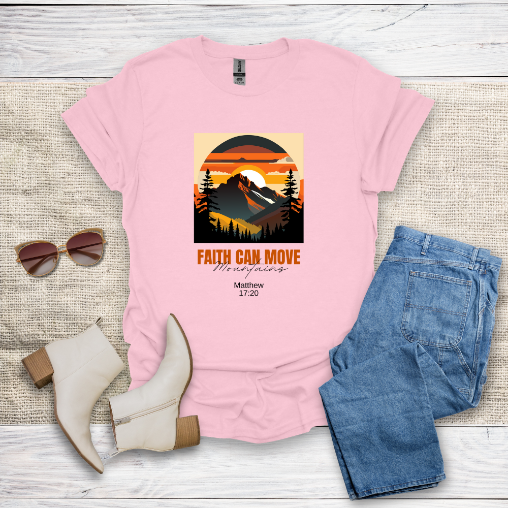 Faith Can Move Mountains Unisex Softstyle T-Shirt - SST305V3