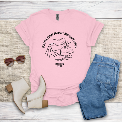Faith Can Move Mountains Unisex Softstyle T-Shirt - SST305V4