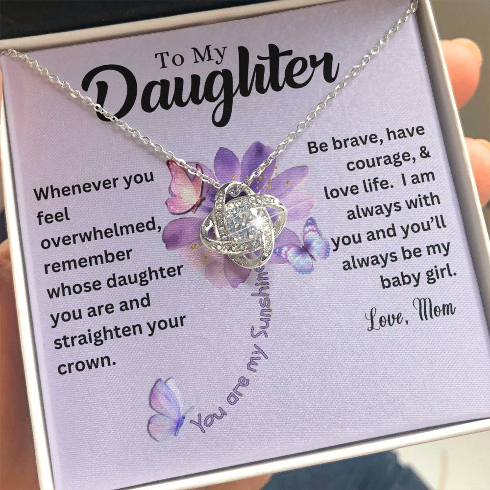 Be Brave Daughter Necklace Gift Set