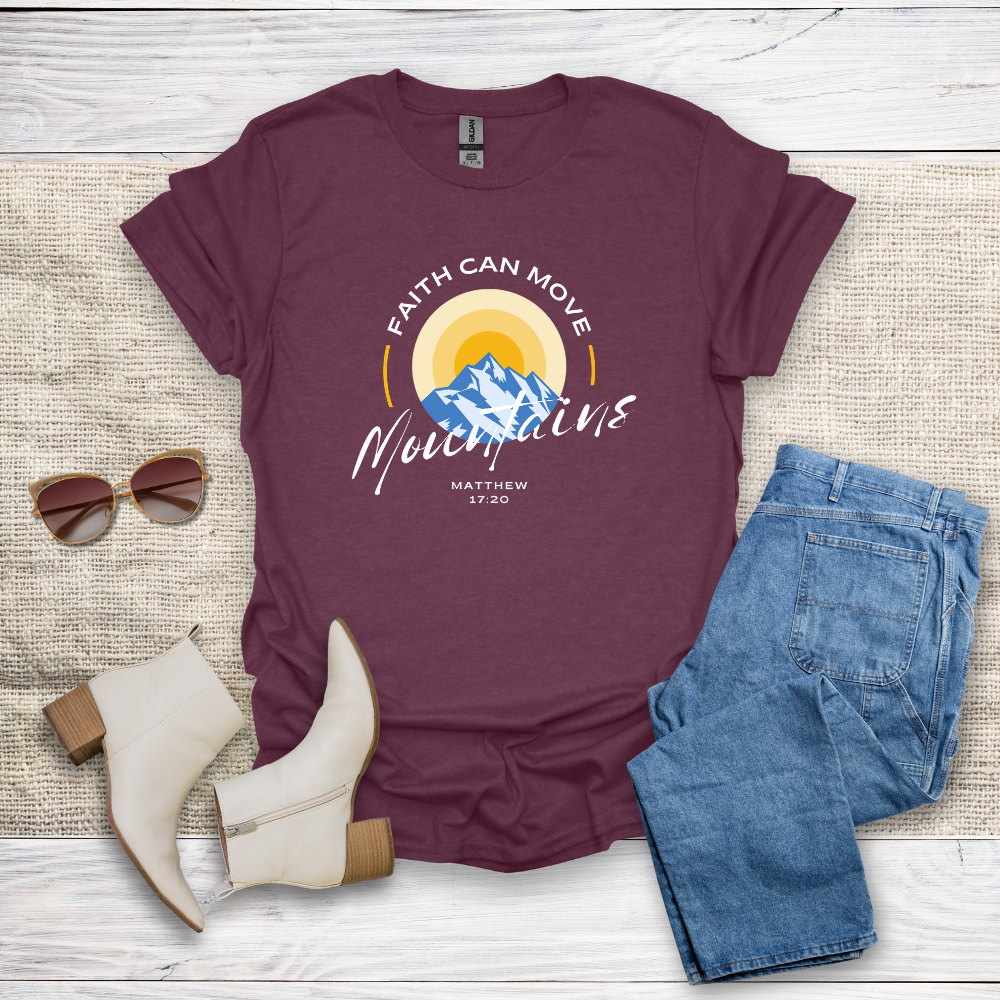 Faith Can Move Mountains Unisex Softstyle T-Shirt - SST305V1