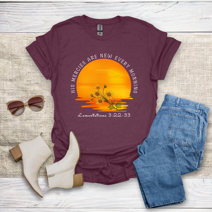 His Mercies Are New T-Shirt SST326V4