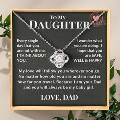 Endless Love from Dad: Necklace Gift Set for Daughter