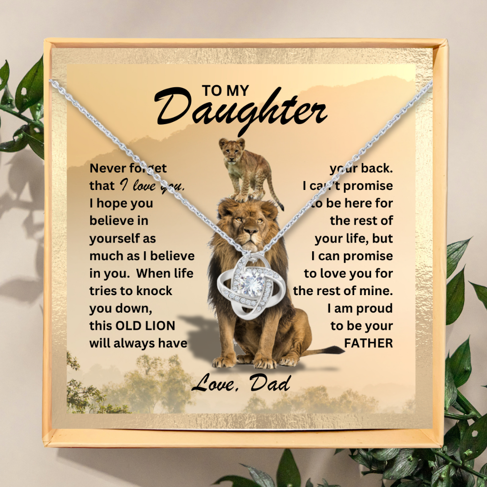 Old Lion's Love: Necklace Gift Set for Daughter