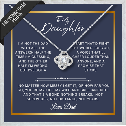 To My Daughter - Unbreakable Bond Necklace Gift Set - SS1040
