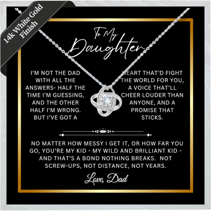 To My Daughter - Unbreakable Bond Necklace Gift Set - SS1030