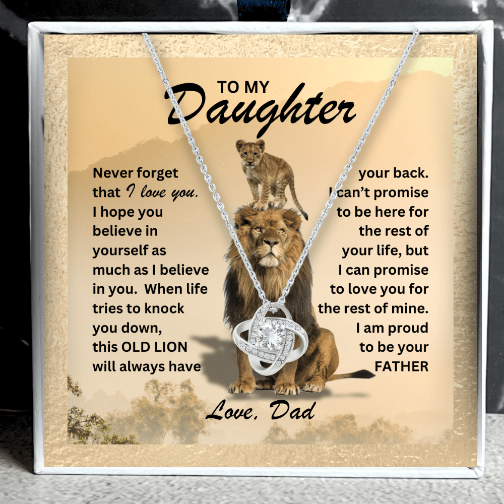 "A Dads Promise" Daughter Necklace Gift Set