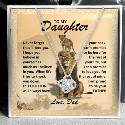 "A Dads Promise" Daughter Necklace Gift Set