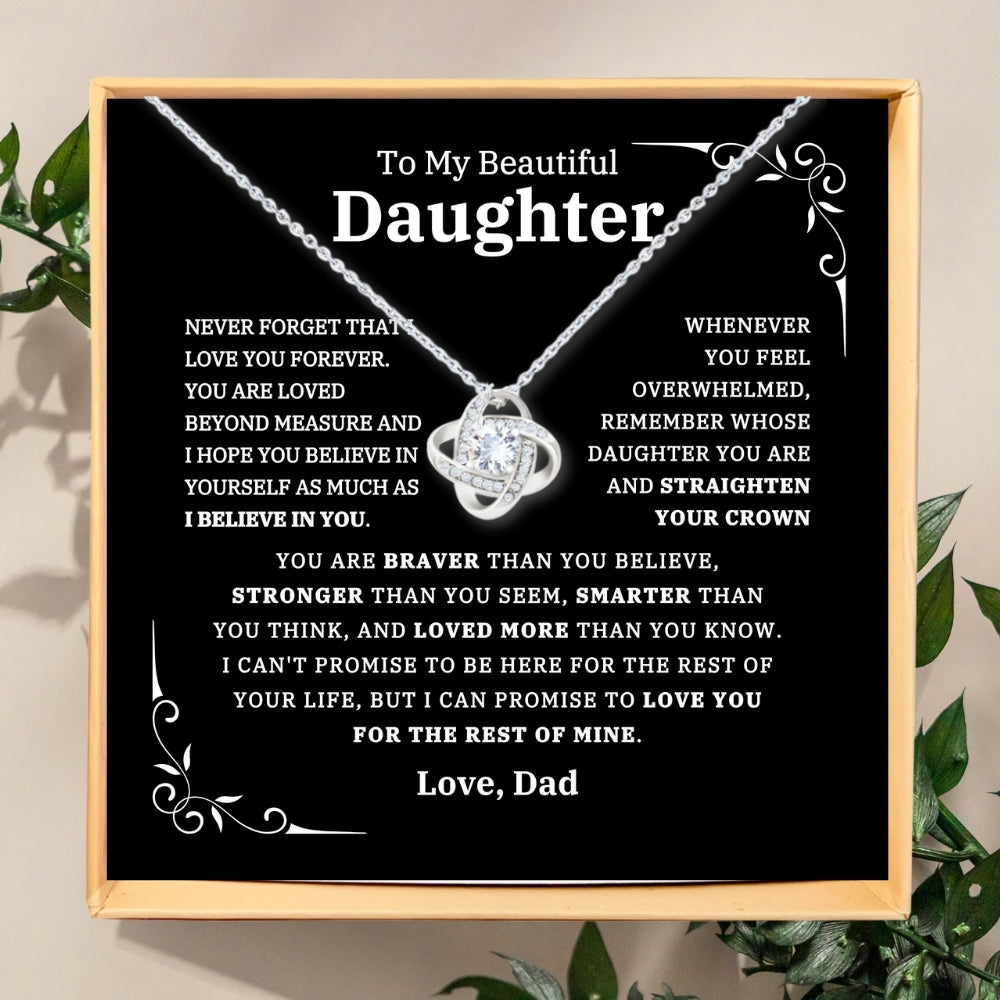 Courage and Grace: Necklace Gift Set for Daughter