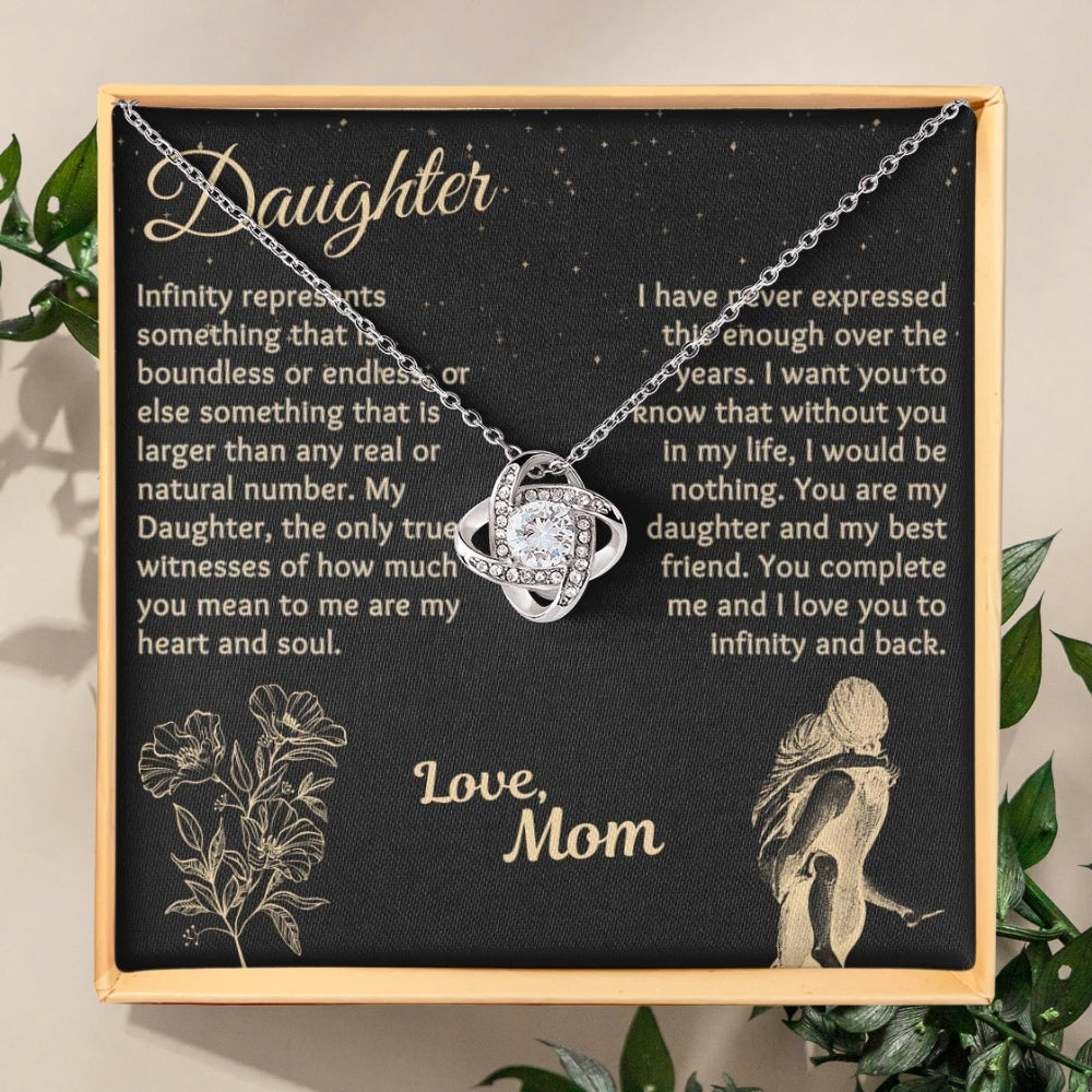 Infinity Love: Necklace Gift Set for Daughter