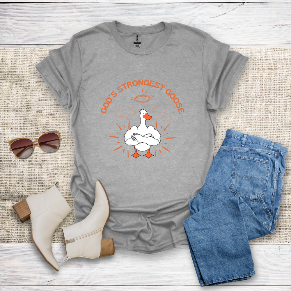 God's Strongest Goose Unisex Softstyle T-Shirt - SST303