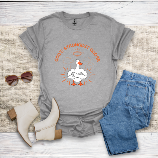 God's Strongest Goose Unisex Softstyle T-Shirt - SST303