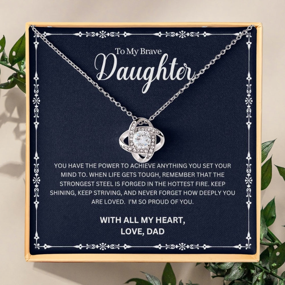 Brave Heart: Necklace Gift Set for Daughter