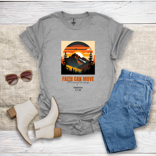 Faith Can Move Mountains Unisex Softstyle T-Shirt - SST305V3
