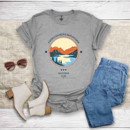 Faith Can Move Mountains Unisex Softstyle T-Shirt - SST305V2
