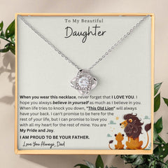 My Pride and Joy: Necklace Gift Set for Daughter