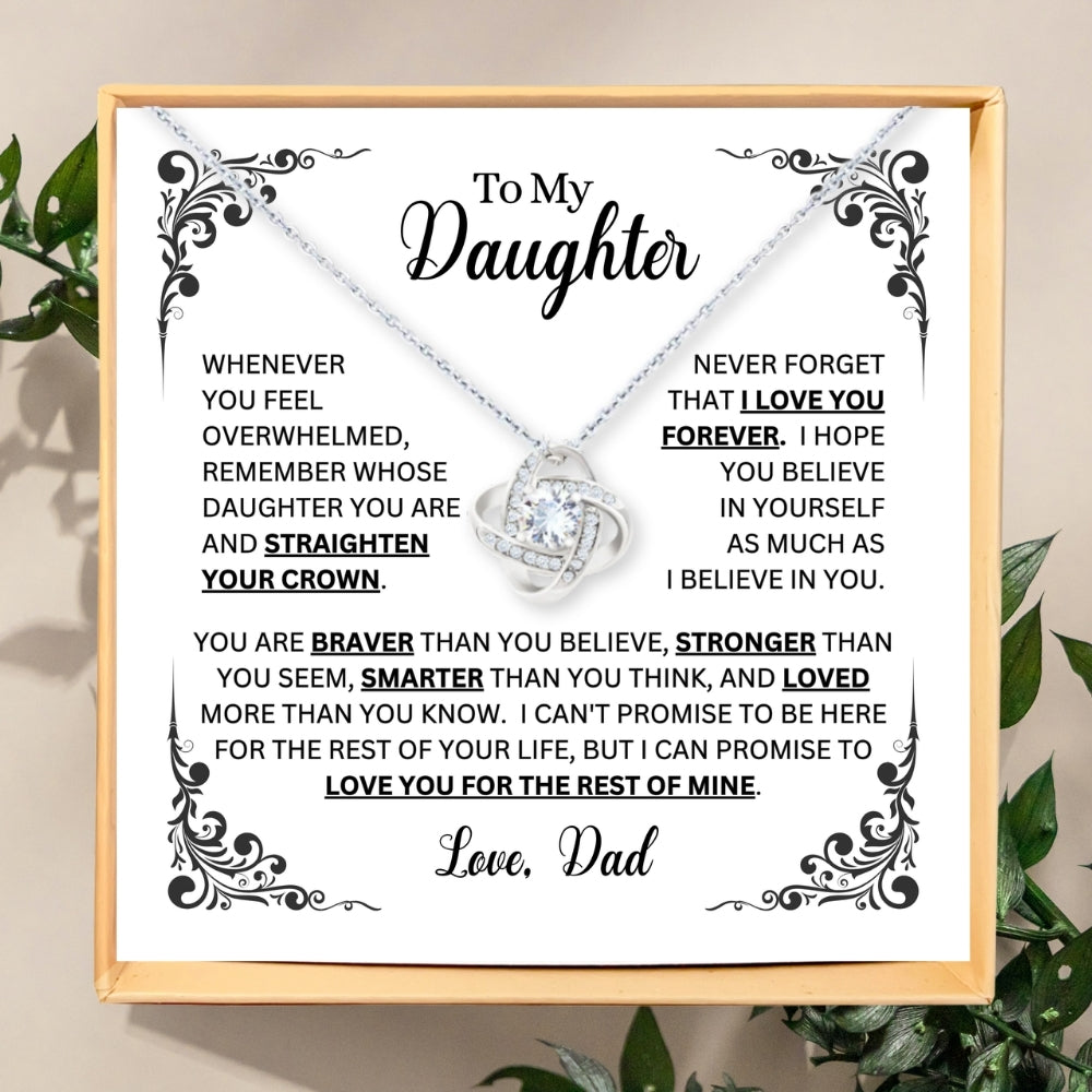 Strength and Love: Necklace Gift Set for Daughter