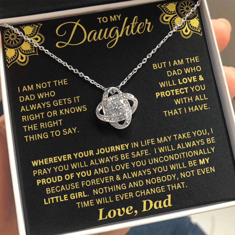 Forever My Little Girl Necklace Gift For Daughter