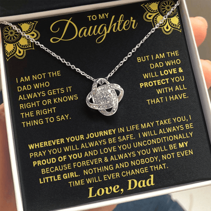 Forever My Little Girl Necklace Gift For Daughter