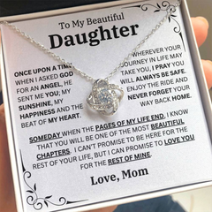 Once Upon A Time Daughter Necklace Message Card Jewelry