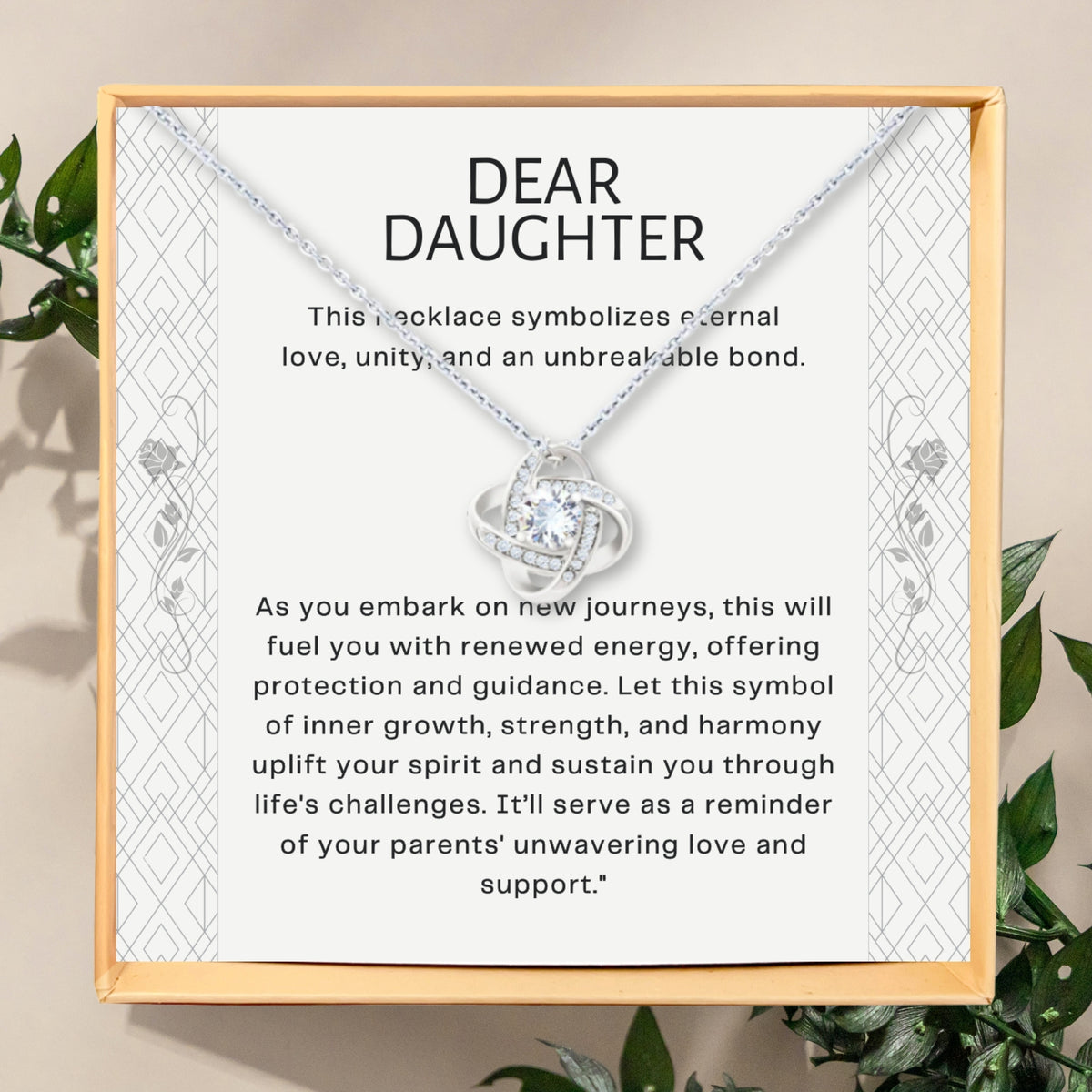 Eternal Unity: Necklace Gift Set for Daughter