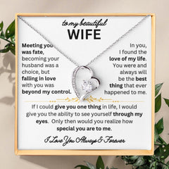 Endless Devotion: Heart Necklace Gift Set for Wife