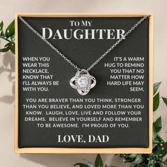 Brave and Strong: Necklace Gift Set for Daughter