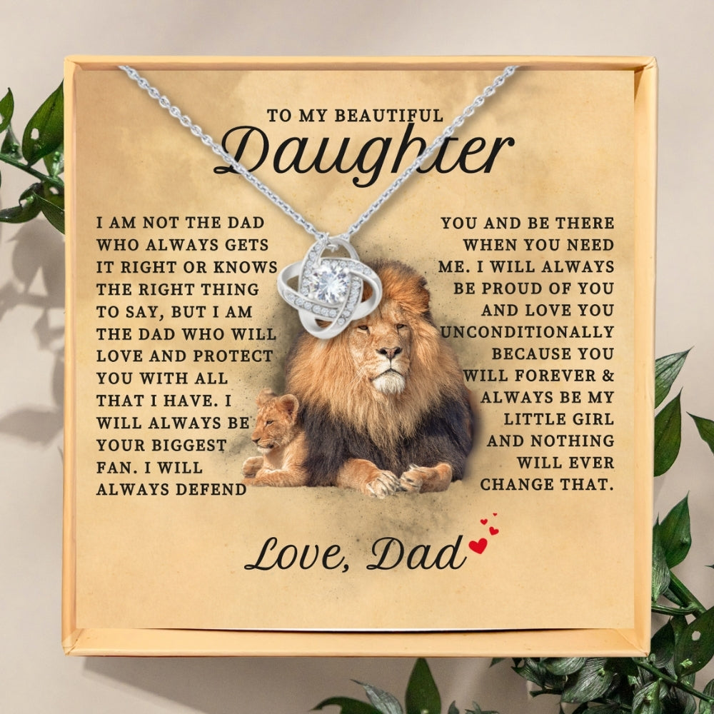 Lion Heart: Necklace Gift Set for Daughter