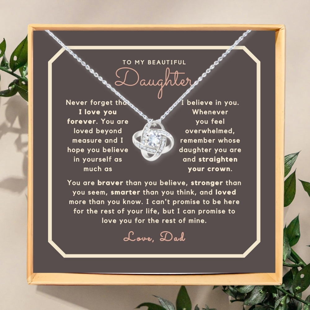 Beloved Strength: Necklace Gift Set for Daughter