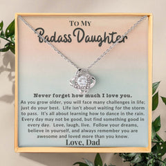 Empowered Daughter: Necklace Gift Set for Daughter