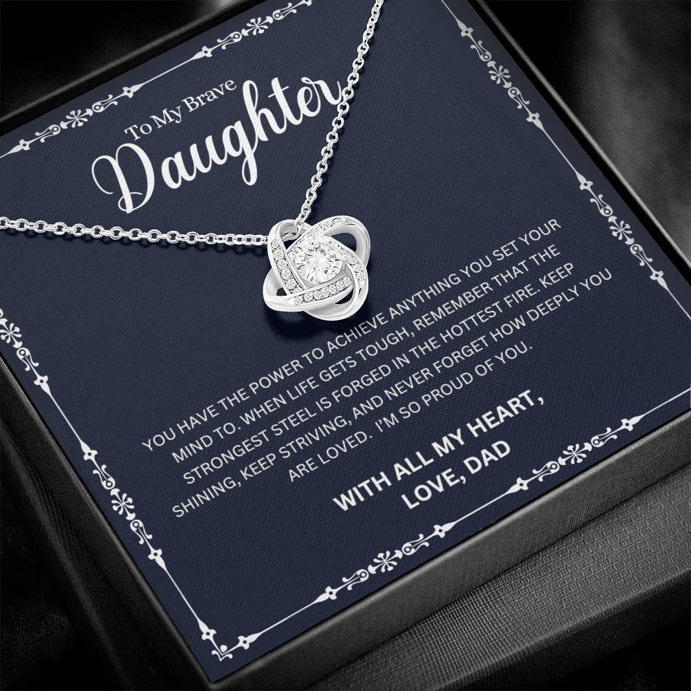 Brave Heart: Necklace Gift Set for Daughter