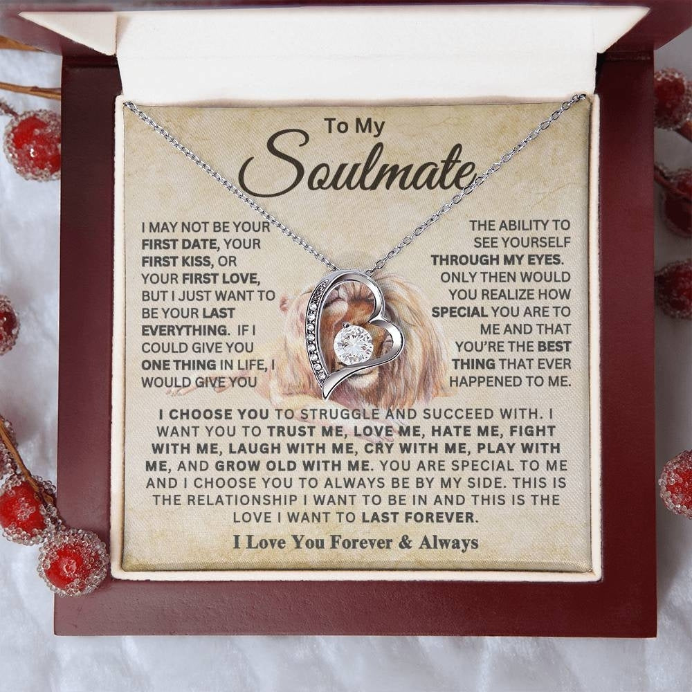 Roaring Love: Heart Necklace Gift Set for Soulmate