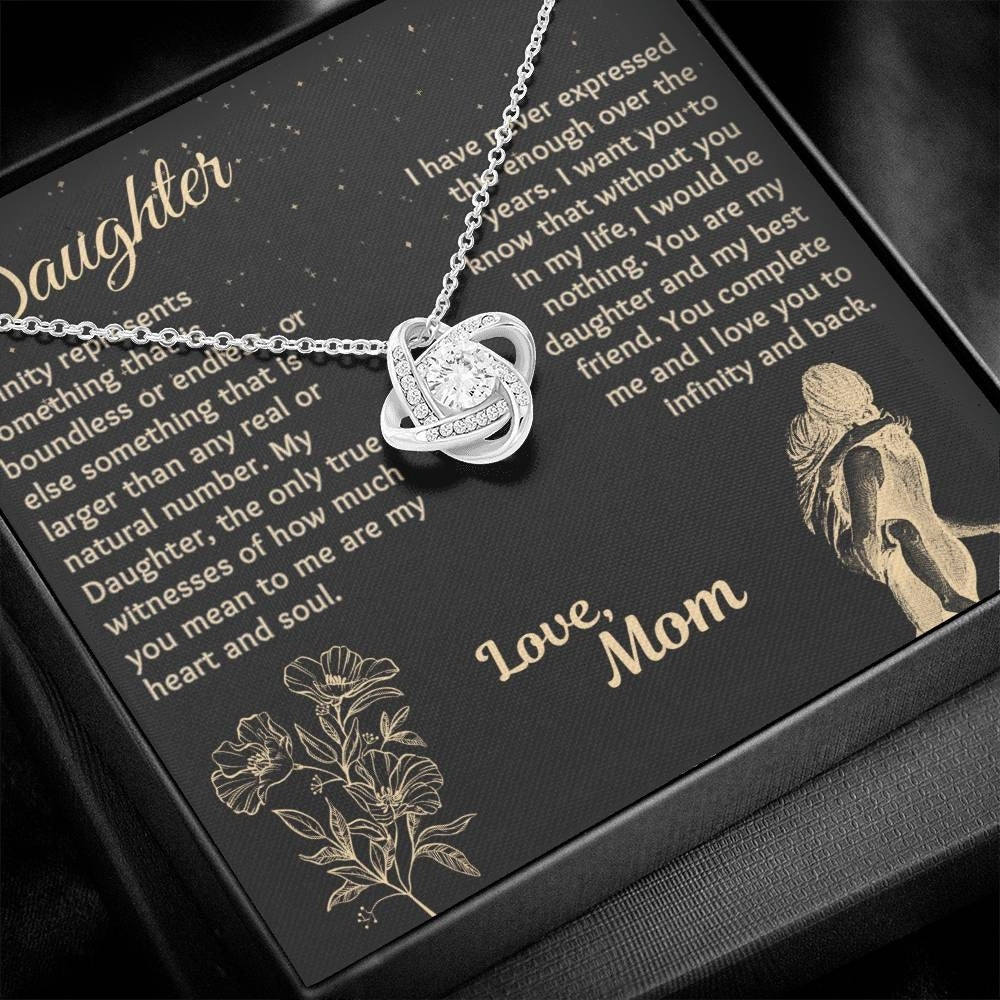 Infinity Love: Necklace Gift Set for Daughter