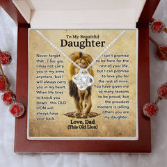 Lion's Legacy: Necklace Gift Set for Daughter