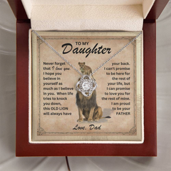 Guardian's Roar: Necklace Gift Set for Daughter