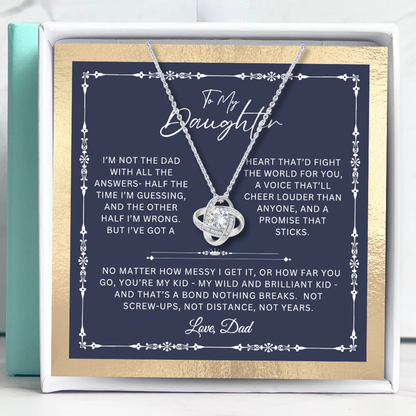 To My Daughter - Unbreakable Bond Necklace Gift Set - SS1050