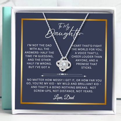 To My Daughter - Unbreakable Bond Necklace Gift Set - SS1040