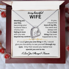 Endless Devotion: Heart Necklace Gift Set for Wife