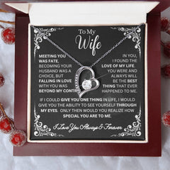 Fate and Forever: Heart Necklace Gift Set for Wife